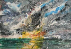 Baltic skies collage