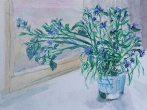 Borage and Grape Hyacinth
