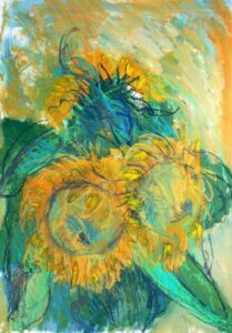 Dying sunflowers