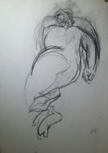 Reclining nude contrapposto
