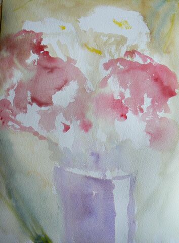 Blog painting flowers in watercolour