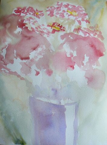 Blog painting flowers in watercolour