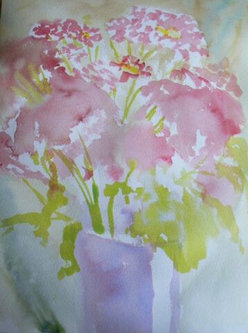 Blog painting flowers in watercolour