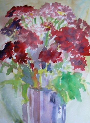 Blog painting flowers in watercolour